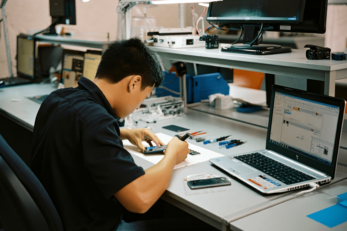 Процесс ремонта техники Dreame в dreame-profiservice